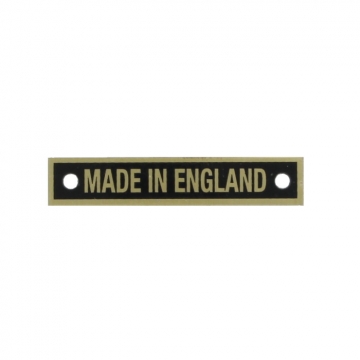 Made In England - Brass Plate