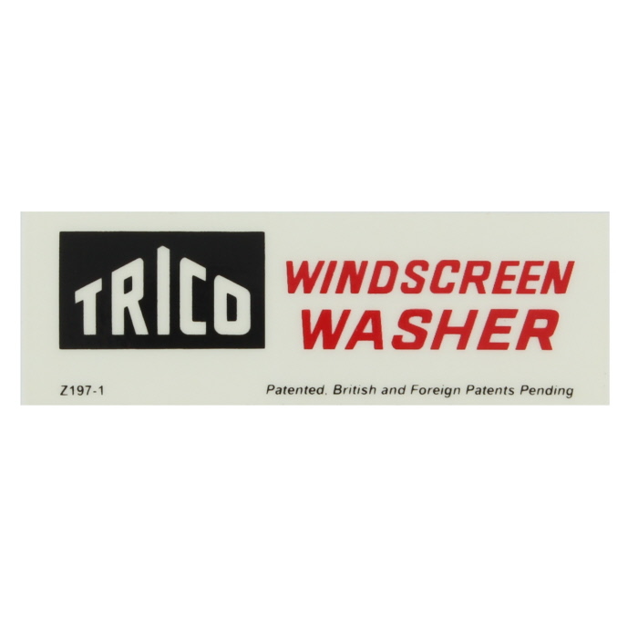 Trico Windscreen Washer Bottle Decal