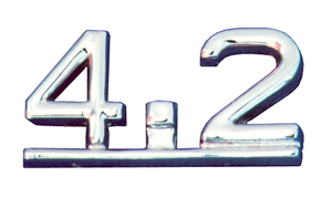 4.2 Chrome Emblem - 1965 - 1971
