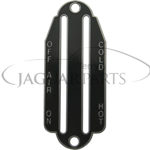 Heater Control Lever Plate - XKE 1961 - 1967