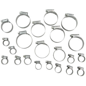 WATER HOSE CLAMP KIT, XKE 3.8 w/ Jubilee Hose Clamps