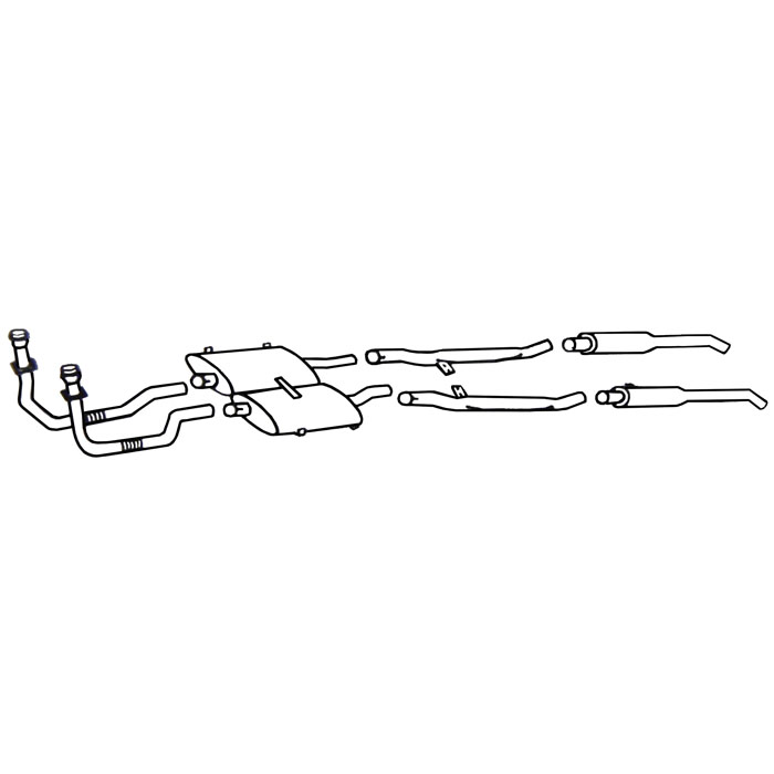 XKE 4.2ltr  1965 - 1968, Stainless Steel Exhaust System.